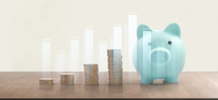 Wood shelves on Cement wall background.For put product and some thingの写真素材