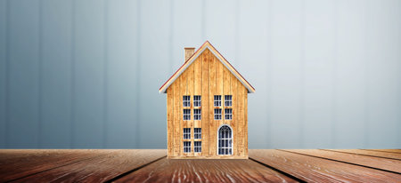 House Model there space. Home Eco and Real Estate concept