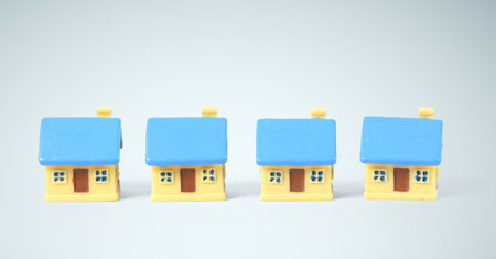 House Model Small size there space Residential Structure, home Business Concepts, Business Approaches and Success in Finance, Banking and Investmentの写真素材