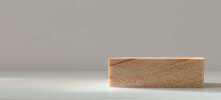 Crafting artisan wood blocks workshop product photography minimalist studio close-up handcrafted beautyの写真素材