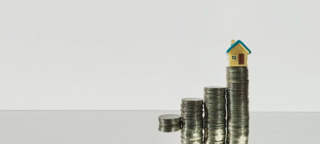 Investing in real estate building wealth with property in a modern financial landscapeの写真素材