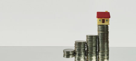 Investing in real estate strategies for growth in property value financial planning home market economic insightsの写真素材