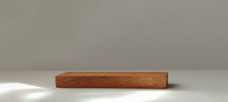 Crafting wooden blocks home workshop product photography minimalist setting close-up view woodworking conceptsの写真素材