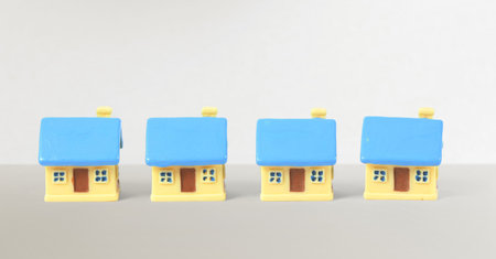 House Model Small size there space Residential Structure, home Business Concepts, Business Approaches and Success in Finance, Banking and Investmentの写真素材