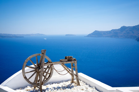 Beautiful santorini landscapeの写真素材