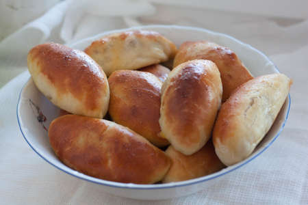 Many cakes on a white plateの写真素材