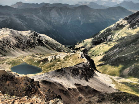 Beautiful mountain landscape.の写真素材