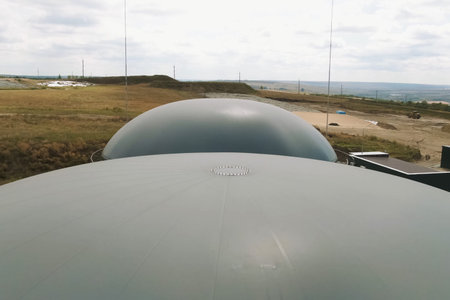 Biogas station. Biological gas plant. Biogas station. Biological gas plant.