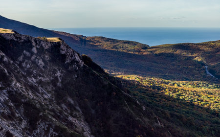 Crimean hills and mountains, nature of Crimea.の写真素材