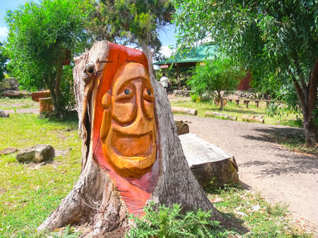 Modern monuments on Easter Island.の写真素材