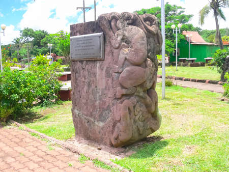 A Modern monuments on Easter Island.の写真素材