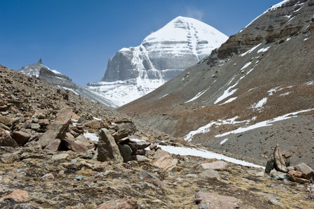 Sacred Mount Kailas in Tibet. The Himalayas mountains.の写真素材