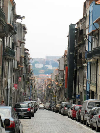 Porto, Portugal - June 11, 2015: Architecture of the city of Porto in Portugal. Buildings and streets of the city.のeditorial素材