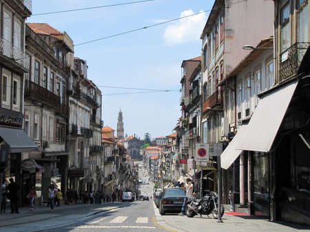 Porto, Portugal - June 11, 2015: Architecture of the city of Porto in Portugal. Buildings and streets of the city.のeditorial素材