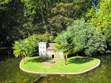 A walking park in Vigo, Spain. Green Park.の写真素材