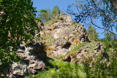 Small Bor tract, Hakkasia. Forests and meadows Khakassiaの写真素材