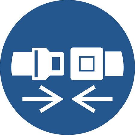 ISO 7010 M020 â Wear safety beltsのイラスト素材