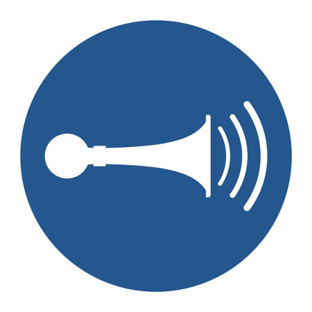 ISO 7010 M029 â sound your hornのイラスト素材