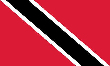 Flag of TRINIDAD AND TOBAGO, TRINIDAD AND TOBAGO national flagのイラスト素材