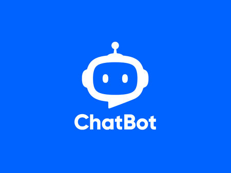 Chat Bot vector logo design conceptのイラスト素材