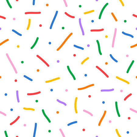 Confetti vector patternのイラスト素材