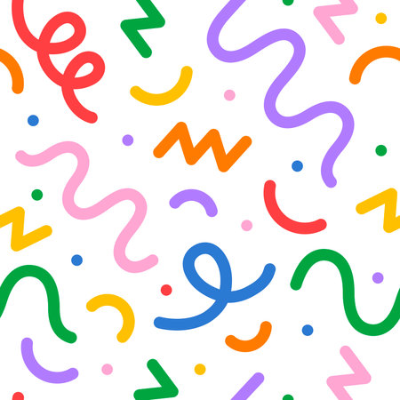 Confetti vector patternのイラスト素材