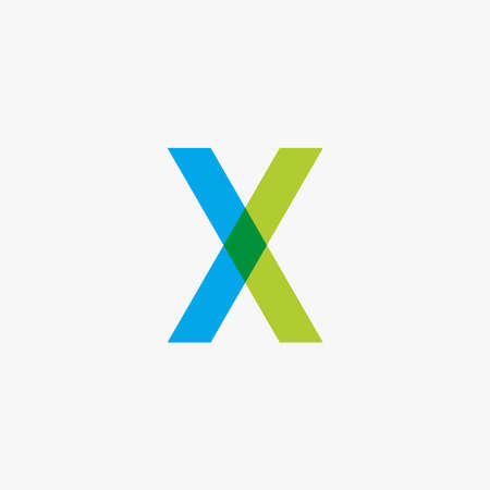 Letter x Cute logo. Abstract Vector Designのイラスト素材