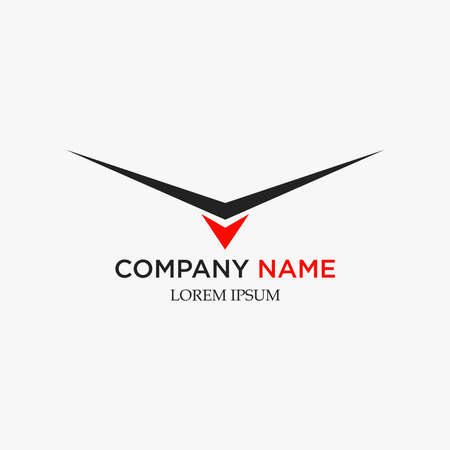 Falcon, eagle Logo and wings Icon design vector illustration templateのイラスト素材