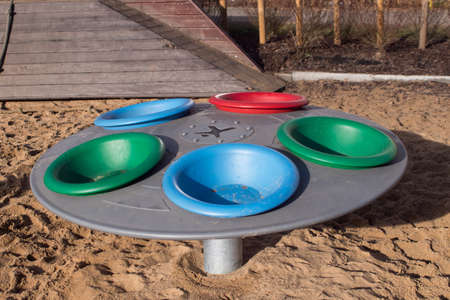 childrens merry-go-round. color. Colorfully. fun.の写真素材