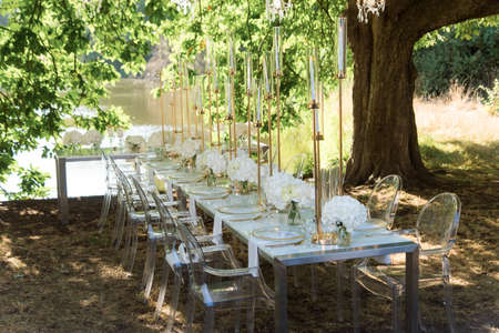 table setting for the weddingの写真素材