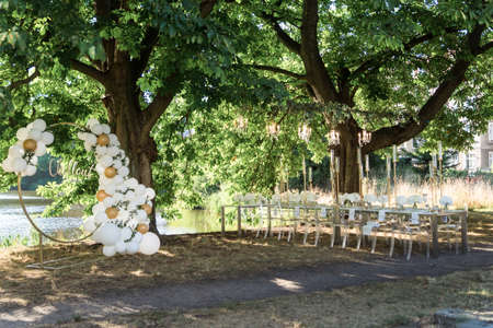 table setting for the weddingの写真素材