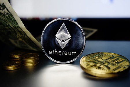 Ethereum Coin. New virtual moneyの写真素材