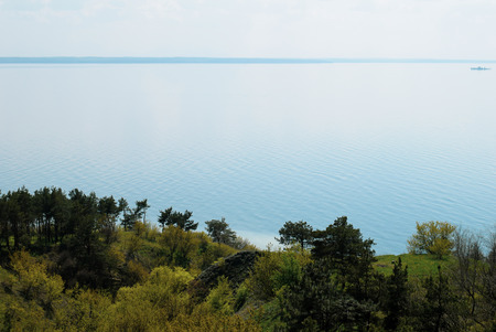 Beautiful landscape on the mountain Piviha in Ukraineの写真素材