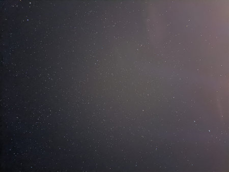 Night sky, stars. Photo on the phone.