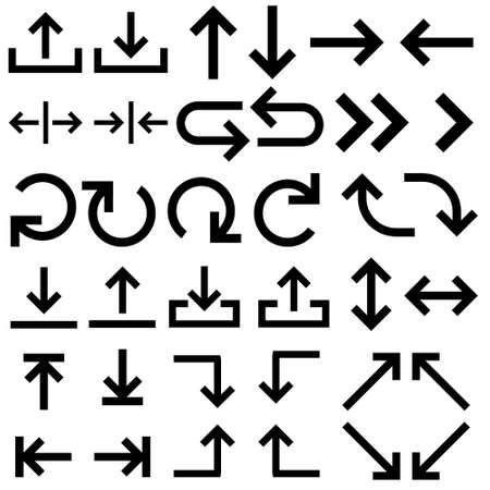 Arrow vector icon. Signs Direction Icon Set. Arrow symbol illustration.のイラスト素材