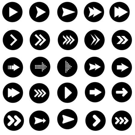 Arrow vector icon. Signs Direction Icon Set. Arrow symbol illustration.のイラスト素材