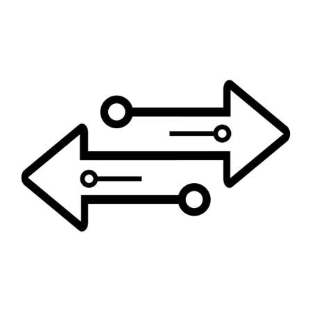 Arrows vector icon. Signs Direction Icon. Arrow symbol illustration.のイラスト素材