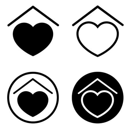 House Icon vector Set. House illustration symbol collection. Homepage signs.のイラスト素材