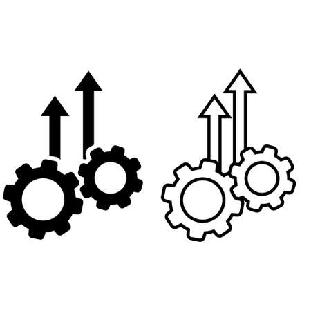 Efficiency icon vector set. Operational excellence illustration sign collection. innovation symbol.のイラスト素材