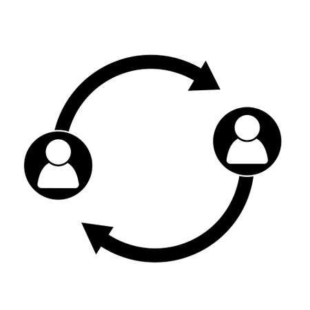 b2b vector icon. marketing illustration sign. lead symbol.のイラスト素材