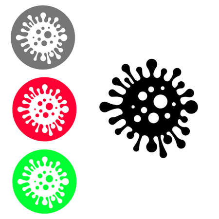 Bacteria vector icon. microorganism disease causing illustration symbol.のイラスト素材