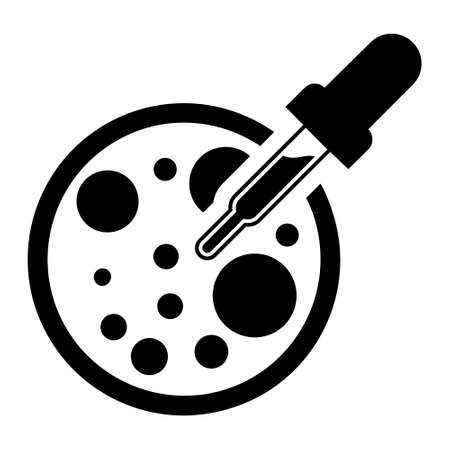 Bacteria vector icon. microorganism disease causing illustration symbol. cell cancer sign.のイラスト素材