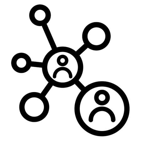 Communication Vector Icon. collaboration illustration sign. cooperation symbol. Teamwork logo.のイラスト素材