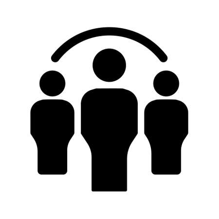 Communication Vector Icon. collaboration illustration sign. cooperation symbol. Teamwork logo.のイラスト素材