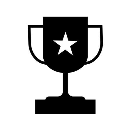 Trophy icon vector. champions cup illustration sign. win symbol.のイラスト素材