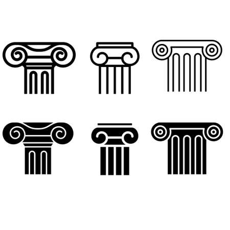 Column icon vector set. Template.のイラスト素材