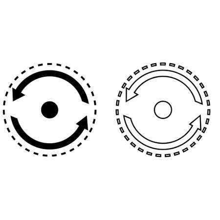 Consistency vector icon. stability illustration symbol. dynamic sign. repeat logo.のイラスト素材