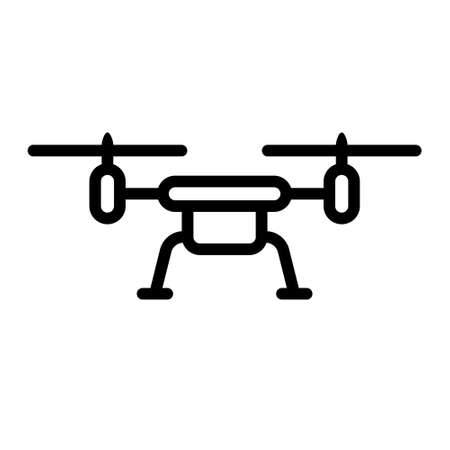 Drone copter vector icon. Drone copter illustration.のイラスト素材