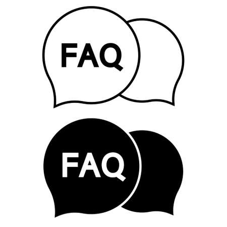 faq folder icon vector set. information illustration sign collection. data symbol. ask logo.のイラスト素材