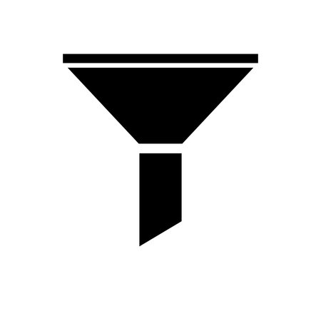 Filter vector icon. watering can illustration sign or symbol.のイラスト素材